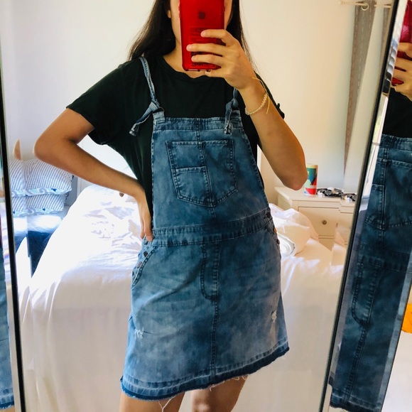 Forever 21 Denim Skirt Overall - Picture 1 of 5